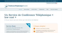 Desktop Screenshot of conferencetelephoniquegratuite.fr