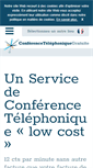 Mobile Screenshot of conferencetelephoniquegratuite.fr
